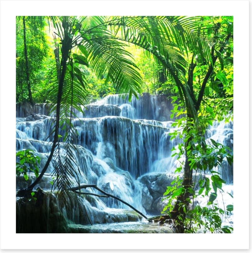 Tropical waterfall