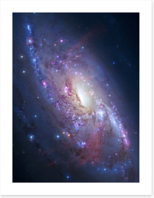 Deep space spiral galaxy