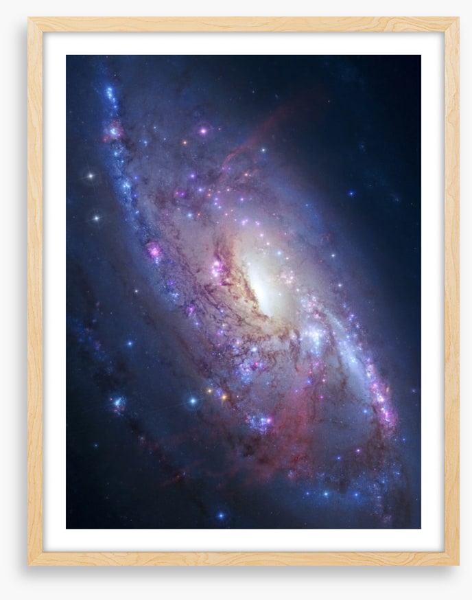 Deep space spiral galaxy