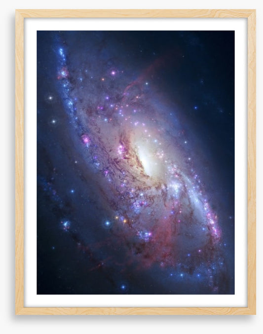 Deep space spiral galaxy