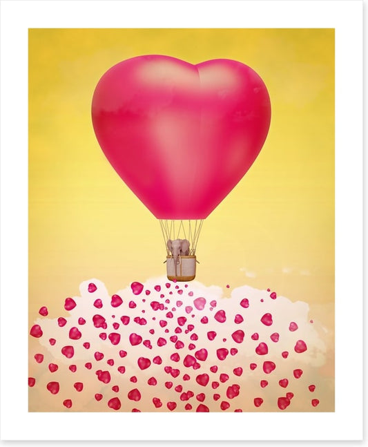 Heart balloon stardust