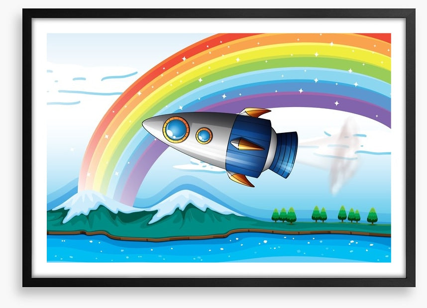 Rocket under the rainbow