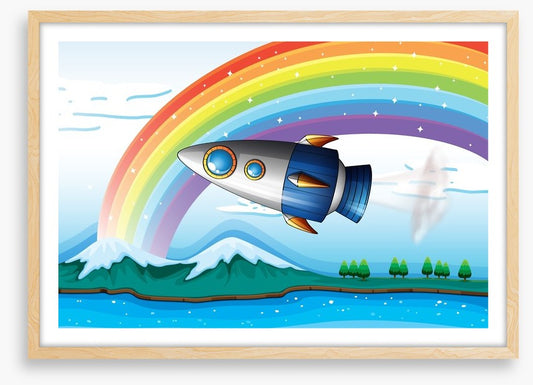 Rocket under the rainbow