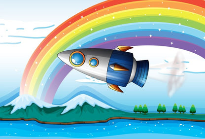 Rocket under the rainbow