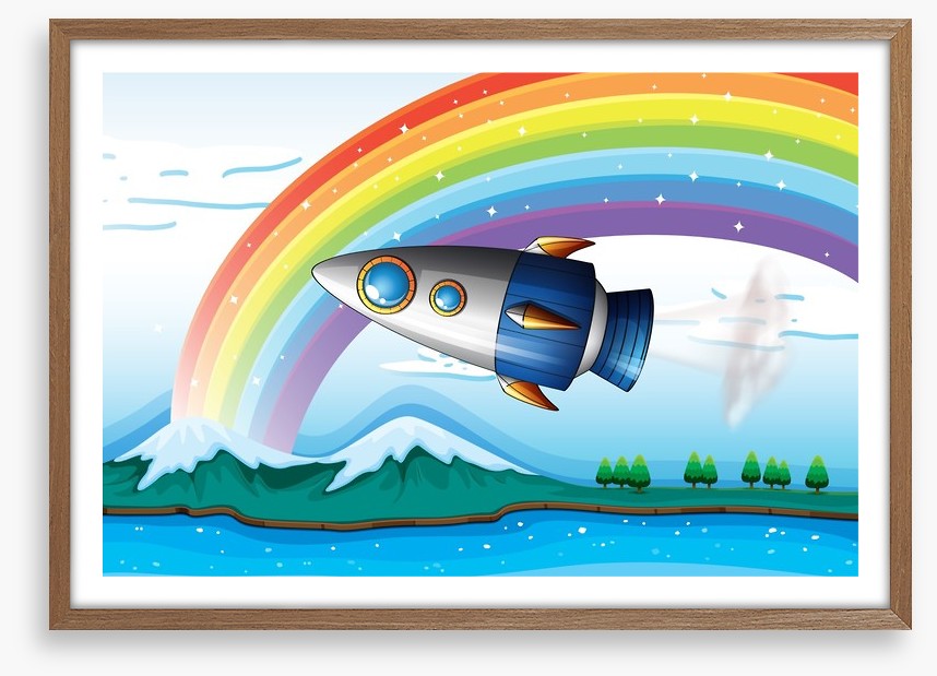 Rocket under the rainbow