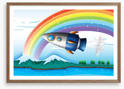 Rocket under the rainbow