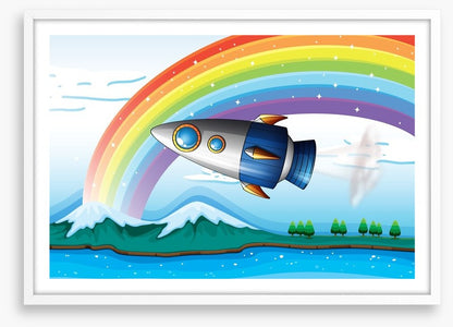 Rocket under the rainbow