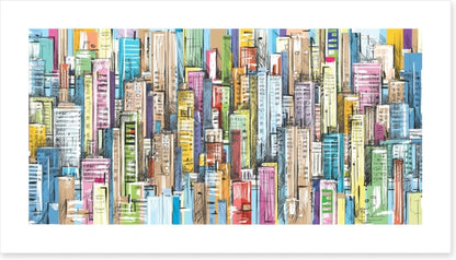 City facades panorama