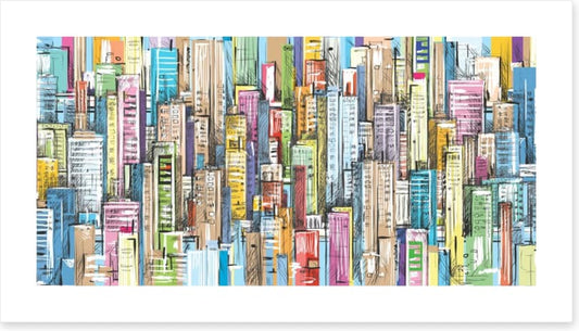 City facades panorama