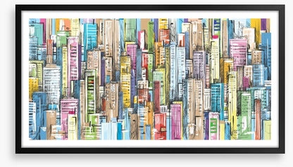 City facades panorama
