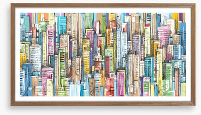 City facades panorama
