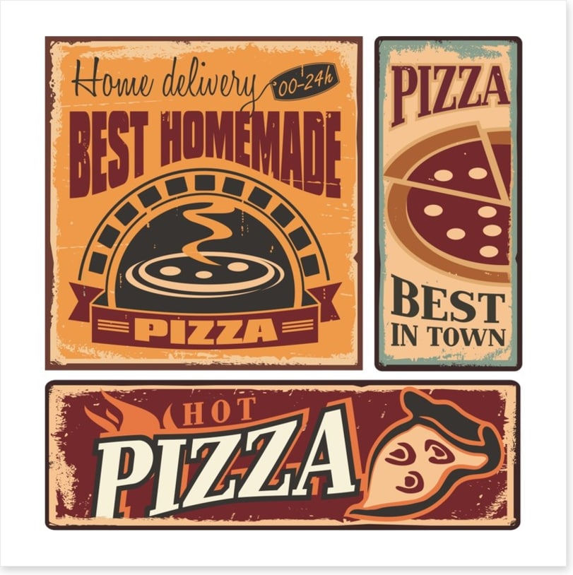 Vintage pizzeria