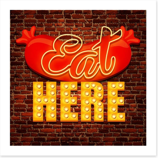 Vintage cafe sign