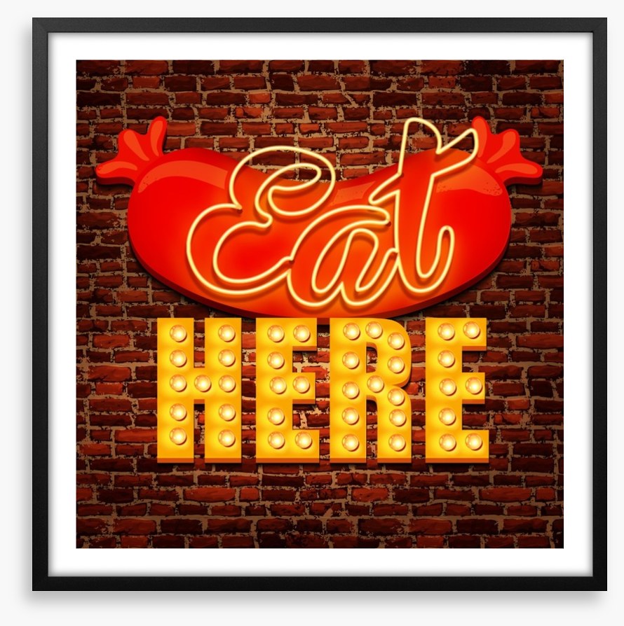 Vintage cafe sign