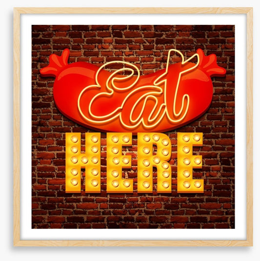 Vintage cafe sign