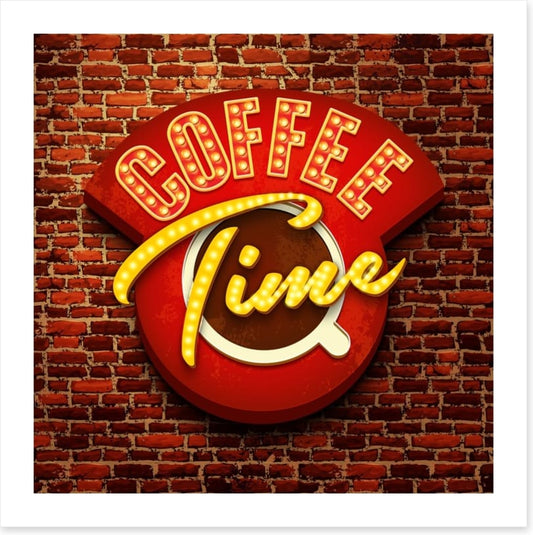 Coffee time sign