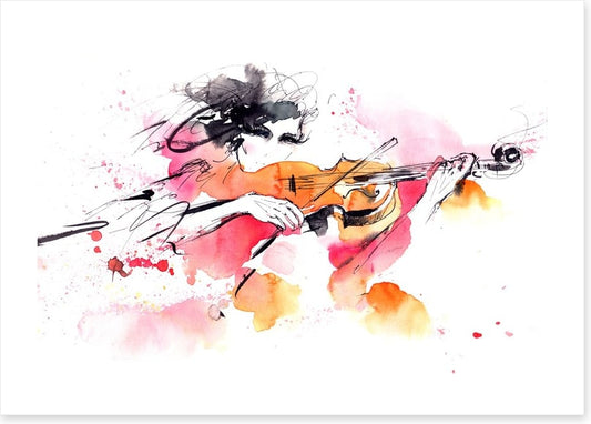 The solo violinist