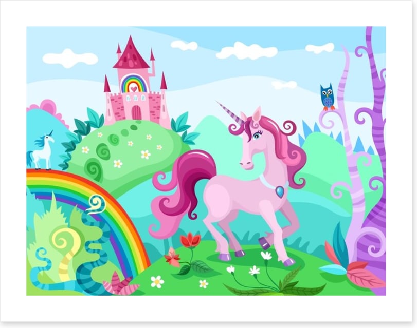 Springtime unicorn