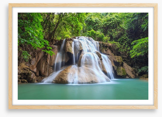 Green jungle falls, Thailand