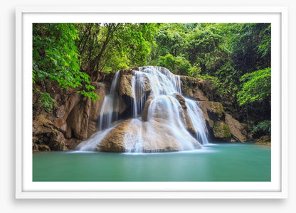 Green jungle falls, Thailand