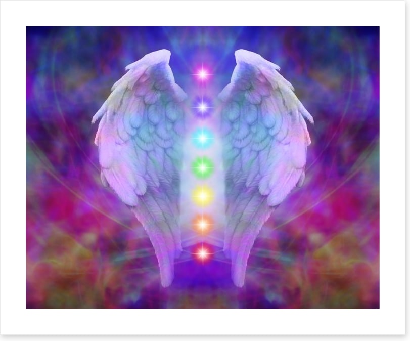 Reiki wings and chakras