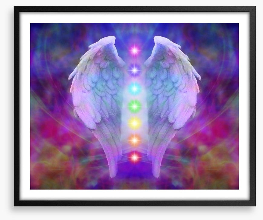 Reiki wings and chakras