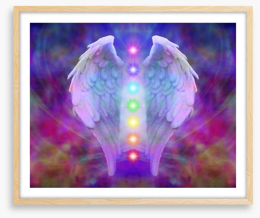 Reiki wings and chakras
