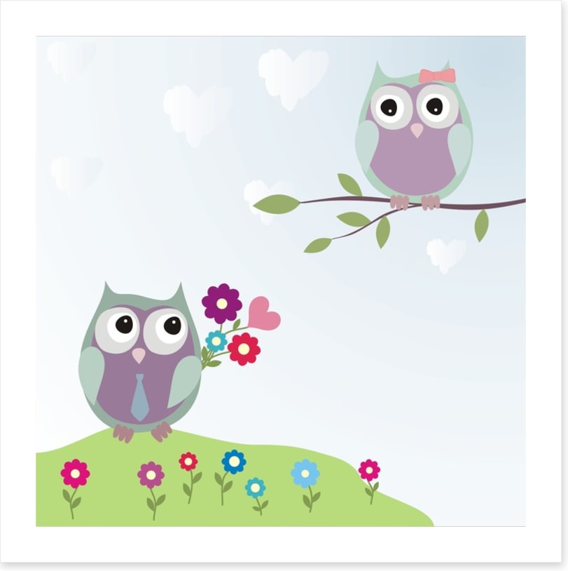 Courting owls