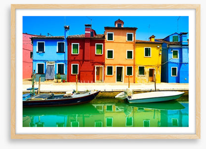 Burano island canal, Italy