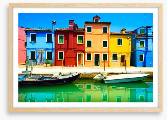 Burano island canal, Italy