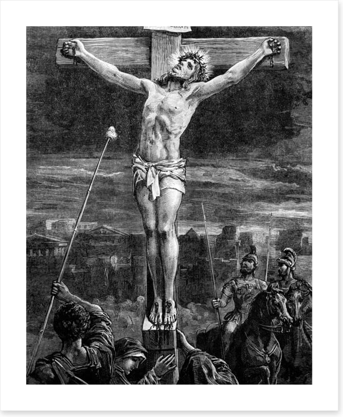 The crucifixion of Christ