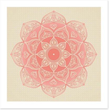 Soft pink mandala