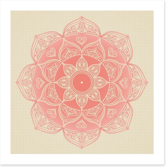Soft pink mandala