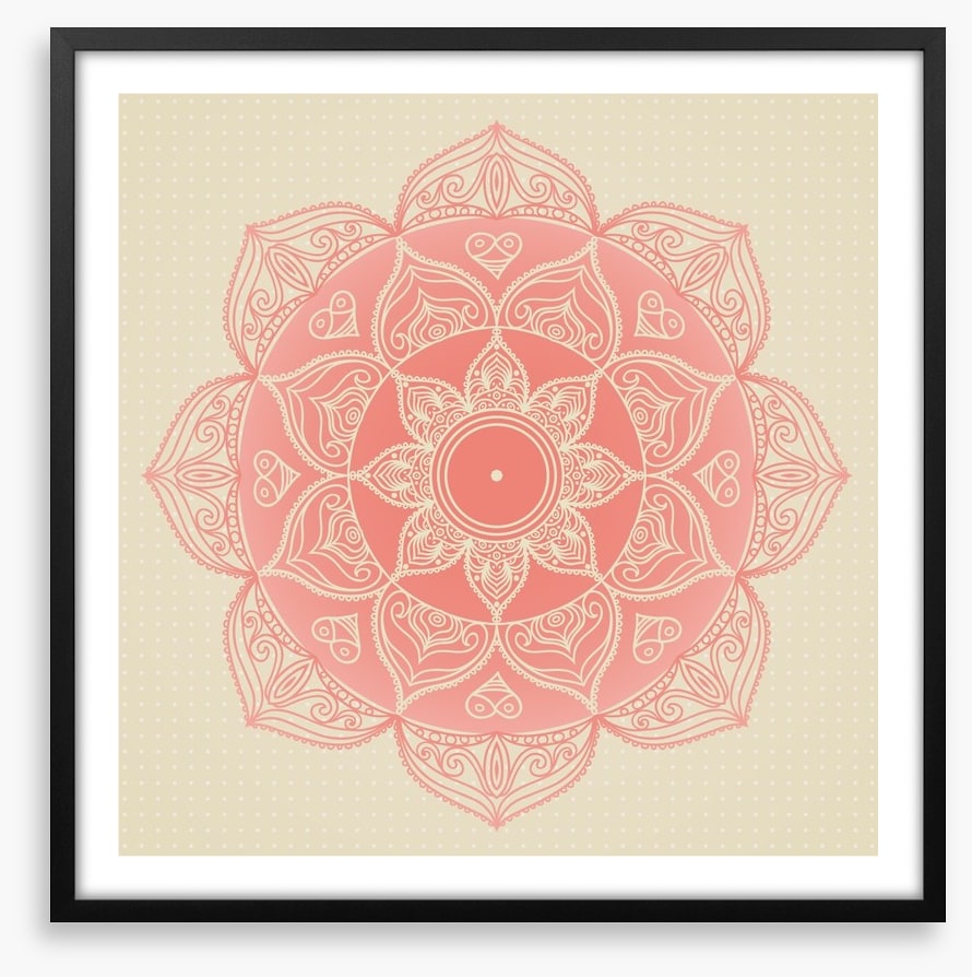 Soft pink mandala