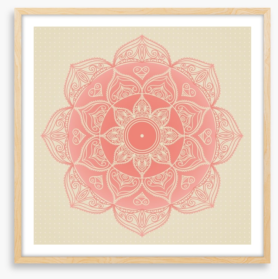 Soft pink mandala