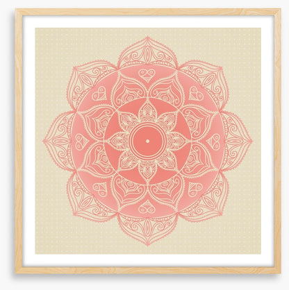 Soft pink mandala