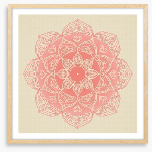 Soft pink mandala