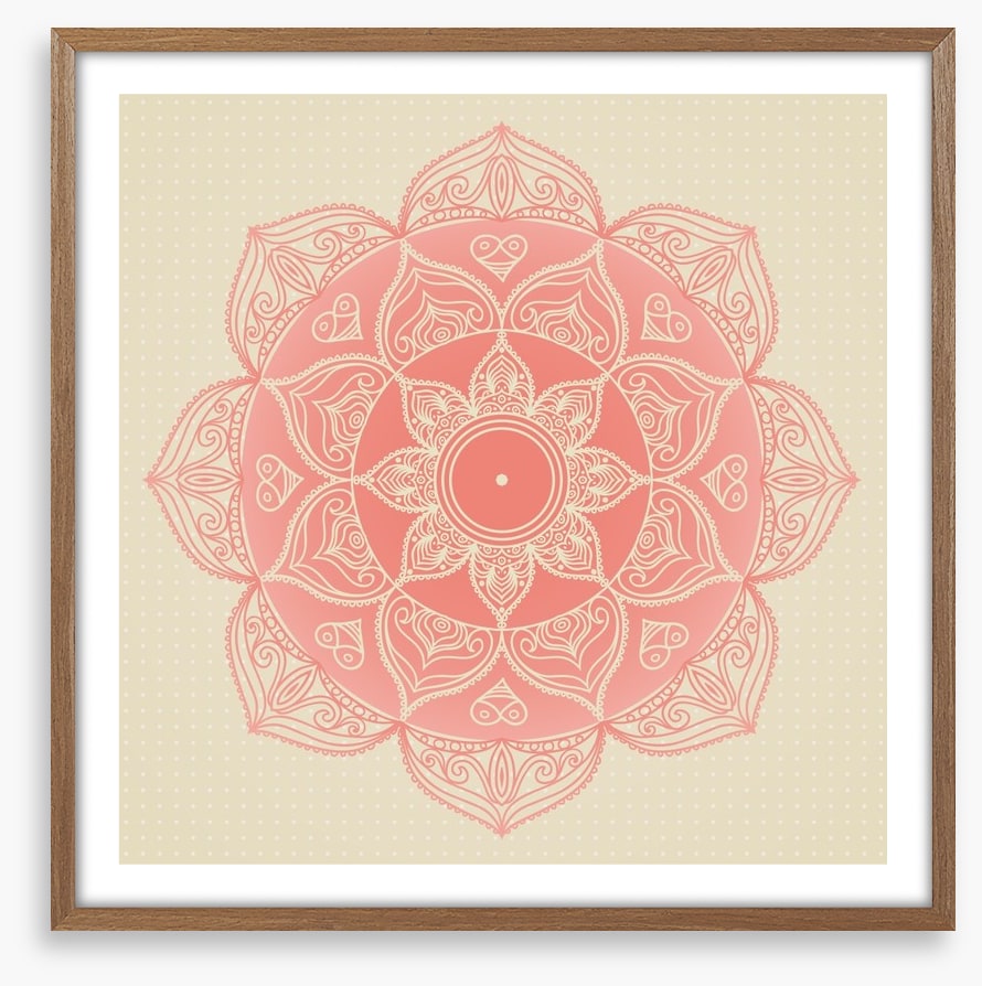 Soft pink mandala