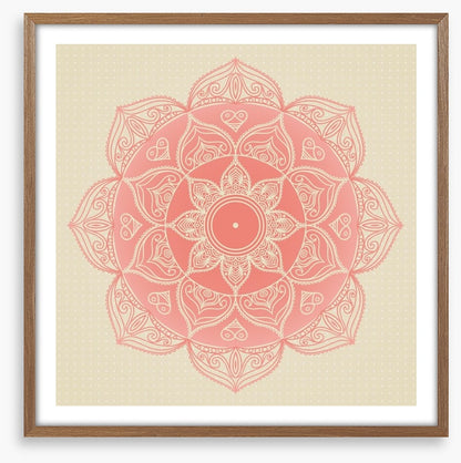 Soft pink mandala