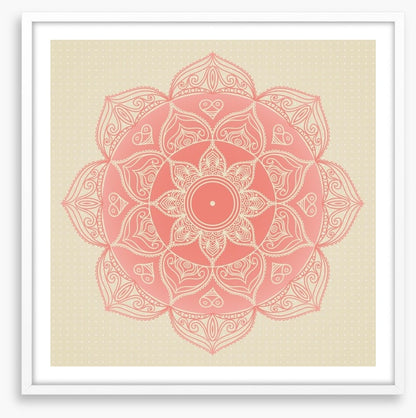 Soft pink mandala