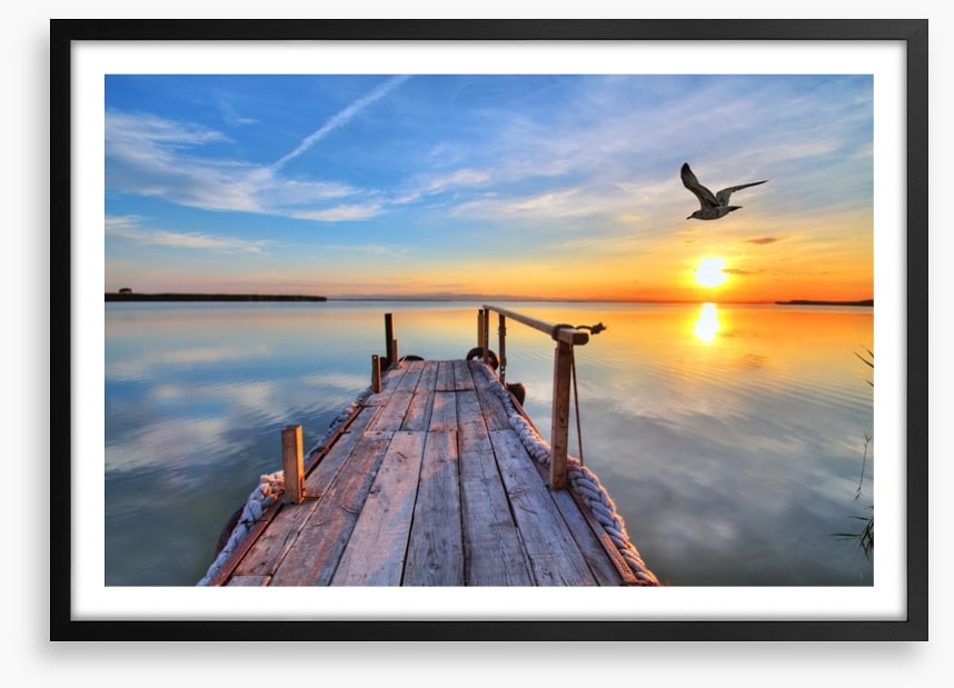 Sunrise at the lake of dreams