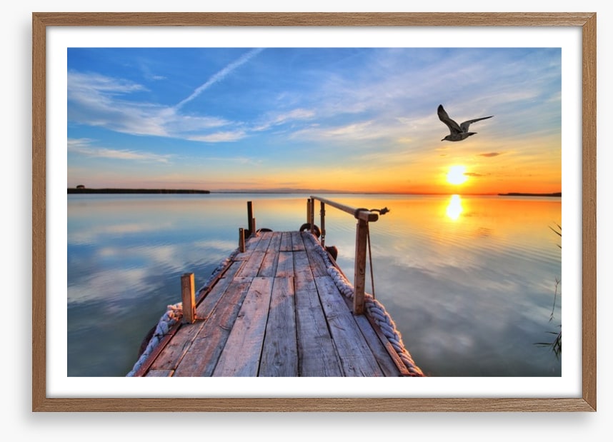 Sunrise at the lake of dreams