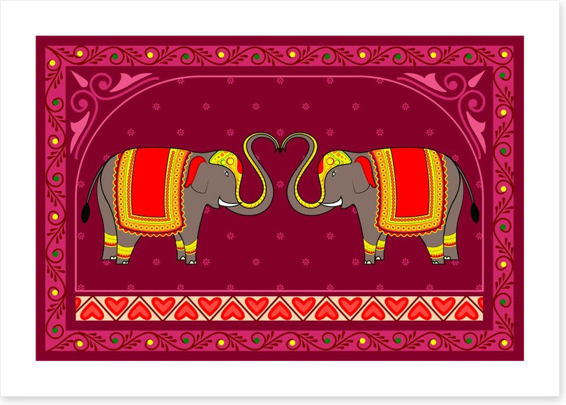 Festive Indian elephants