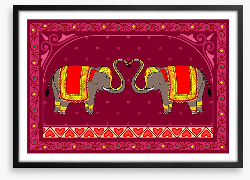 Festive Indian elephants