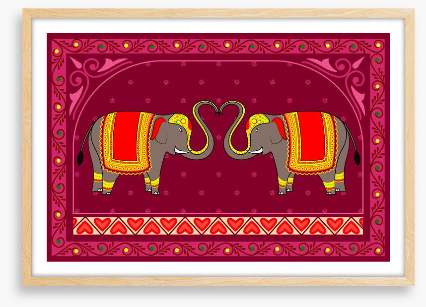 Festive Indian elephants