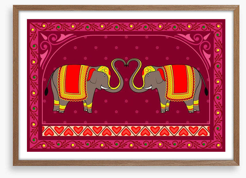 Festive Indian elephants
