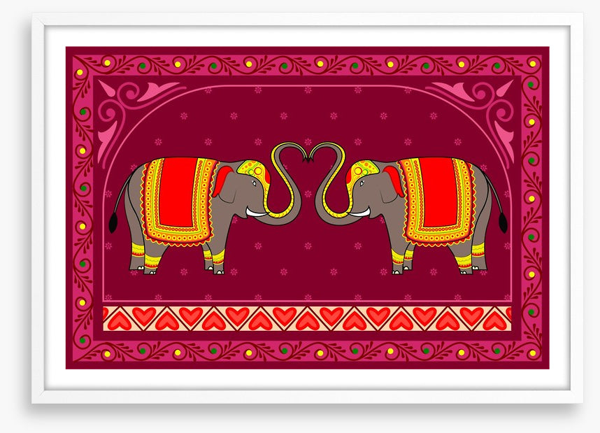 Festive Indian elephants