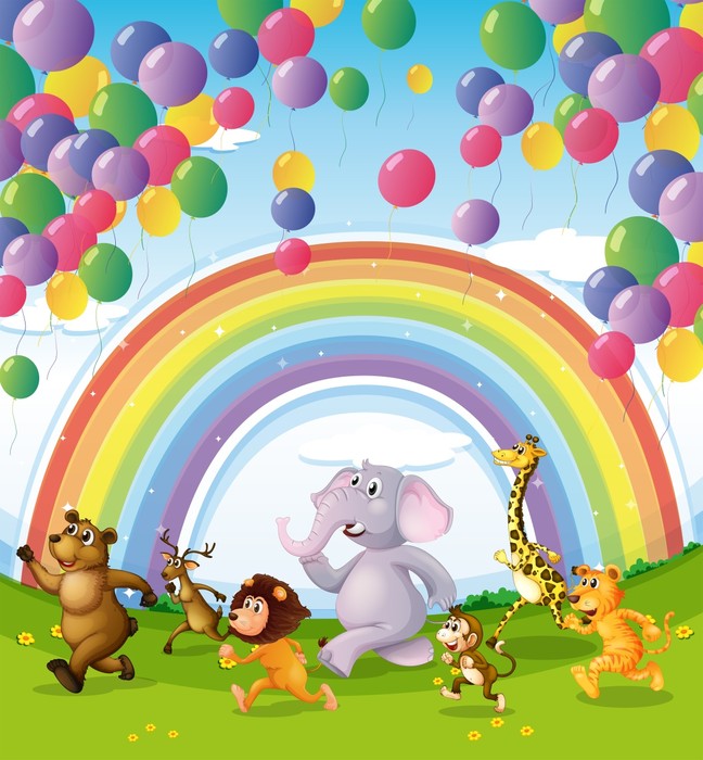 The Rainbow Race | Stretched Canvas – Wall Art Prints