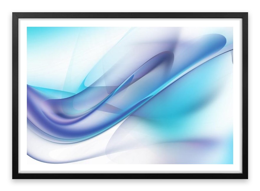Cool blue swirl