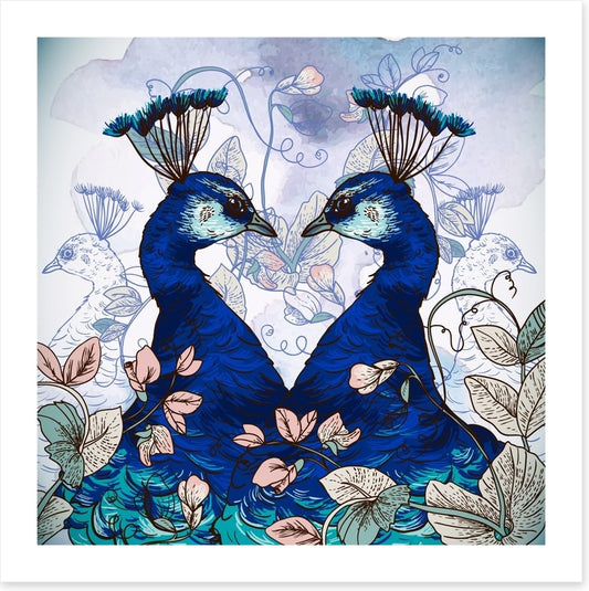 Peacock pair